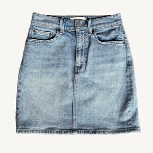 Denim Forum The Pin Up Light Wash Denim Skirt Size 26